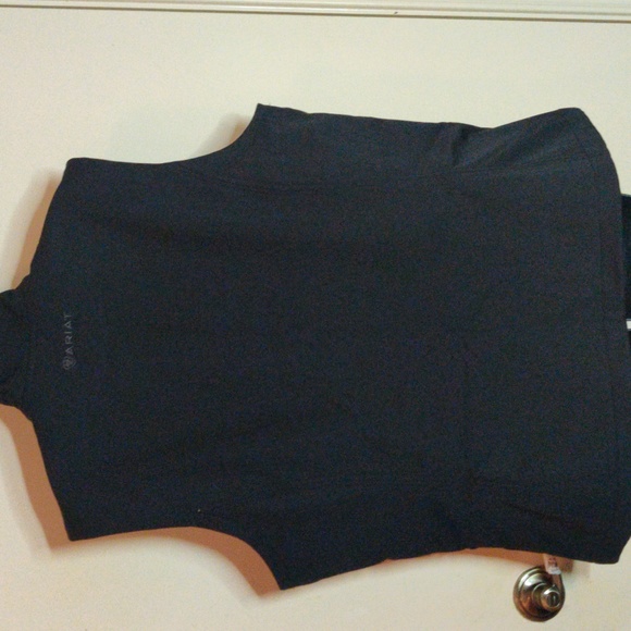 Ariat Women Vest Black with Embroidery and Turquoise Lining Size XXL - Picture 6 of 10